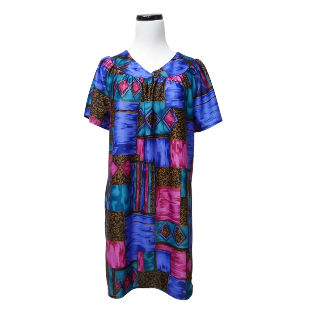 VTG 70s Metropolitan vintage colored lounge dress